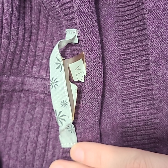 Athleta Women's purple duster cardigan sweater size S* casual boho preppy fall - Picture 5 of 9